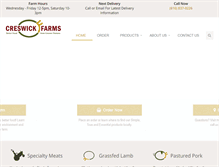 Tablet Screenshot of creswickfarms.com